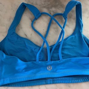 Blue light support Lululemon sports bra size 2